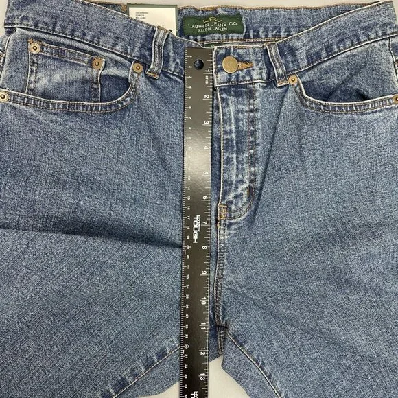 Lauren Ralph Lauren Jeans Co Classic Bootcut Pocket Flap Western Blue Womens 10 - Picture 11 of 14